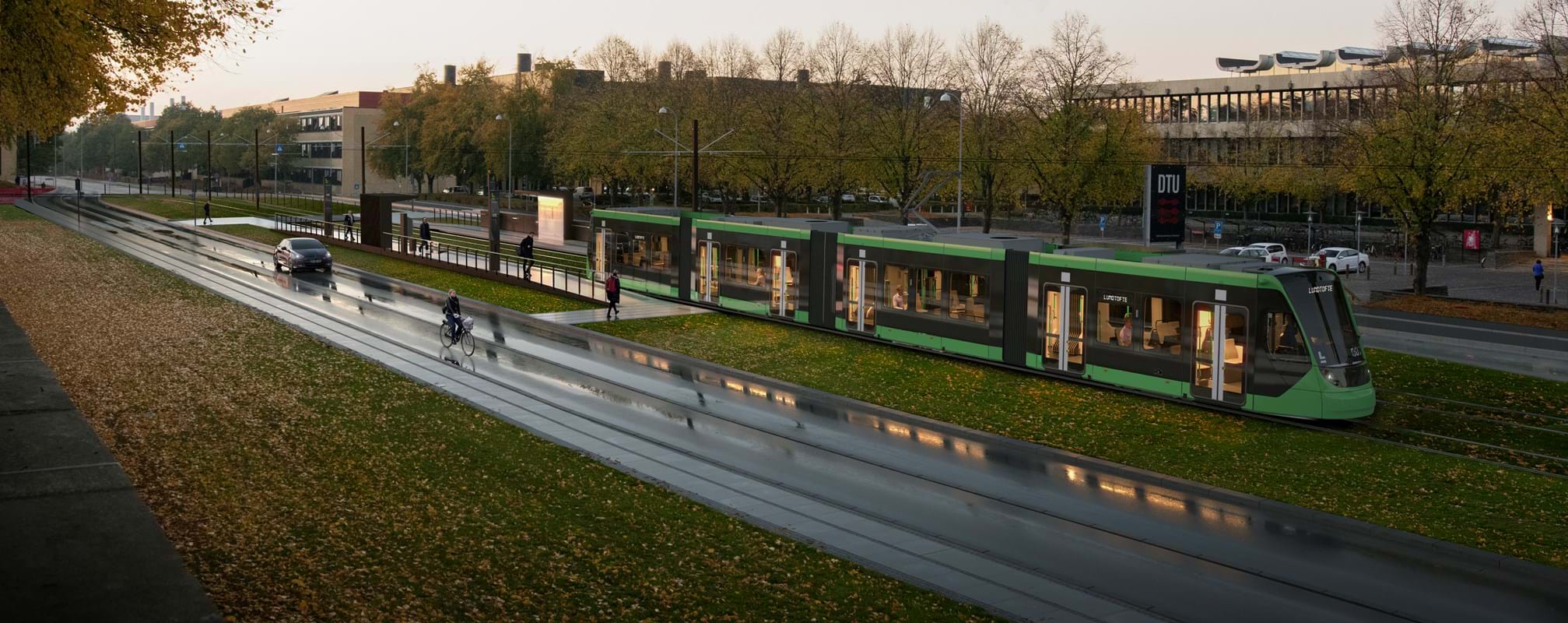 Visionsbild av Hovedstadens Letbane. Bild: Hovedstadens letbane